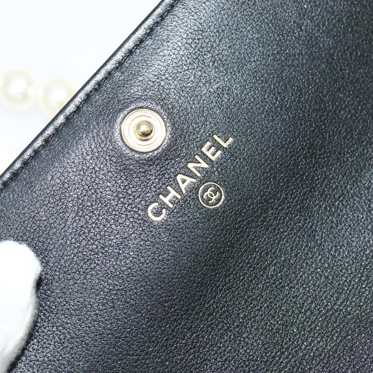 Chanel MINI FLAP BAG, Black, Leather, shoulder