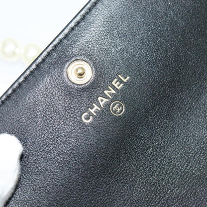 Chanel MINI FLAP BAG, Black, Leather, shoulder