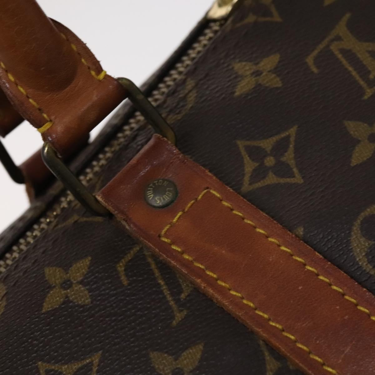 Louis Vuitton Keepall 55, Brown, Canvas, travel