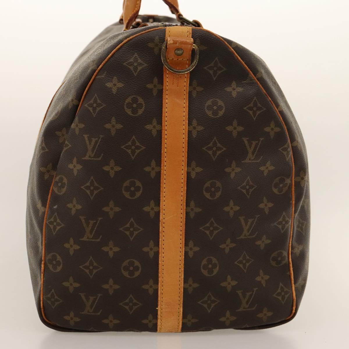 Louis Vuitton Keepall Bandoulière 60, Brown, Canvas, travel
