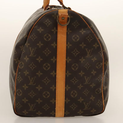 Louis Vuitton Keepall Bandoulière 60, Brown, Canvas, travel