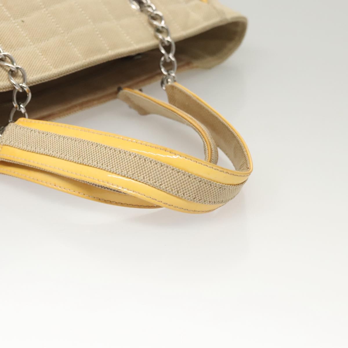 Chanel Camellia, Beige, Canvas, handbag
