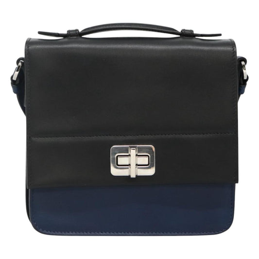 Prada, Black, Leather, shoulder