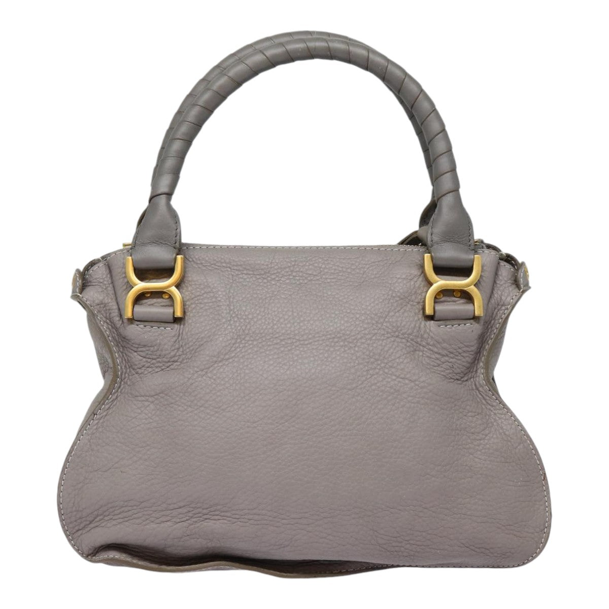 Chloé Marcie, Grey, Leather, shoulder