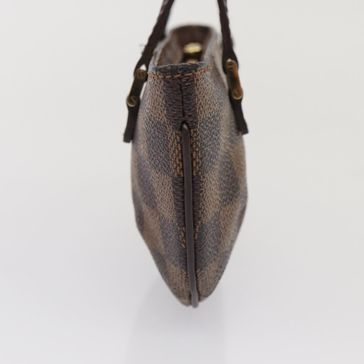 Louis Vuitton Manosque, Brown, Canvas, clutch