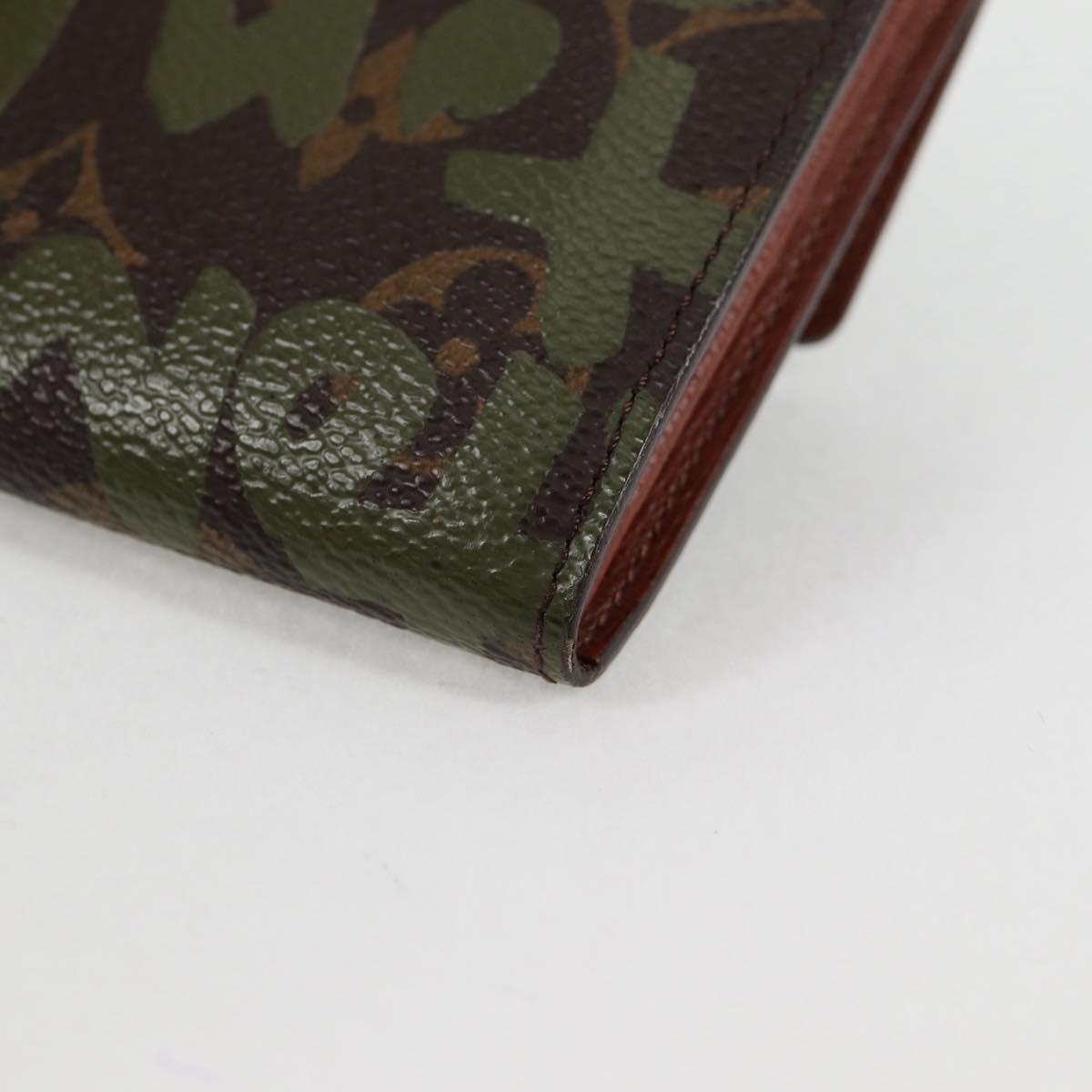 Louis Vuitton Porte Monnaie Credit, Khaki, Canvas, wallet
