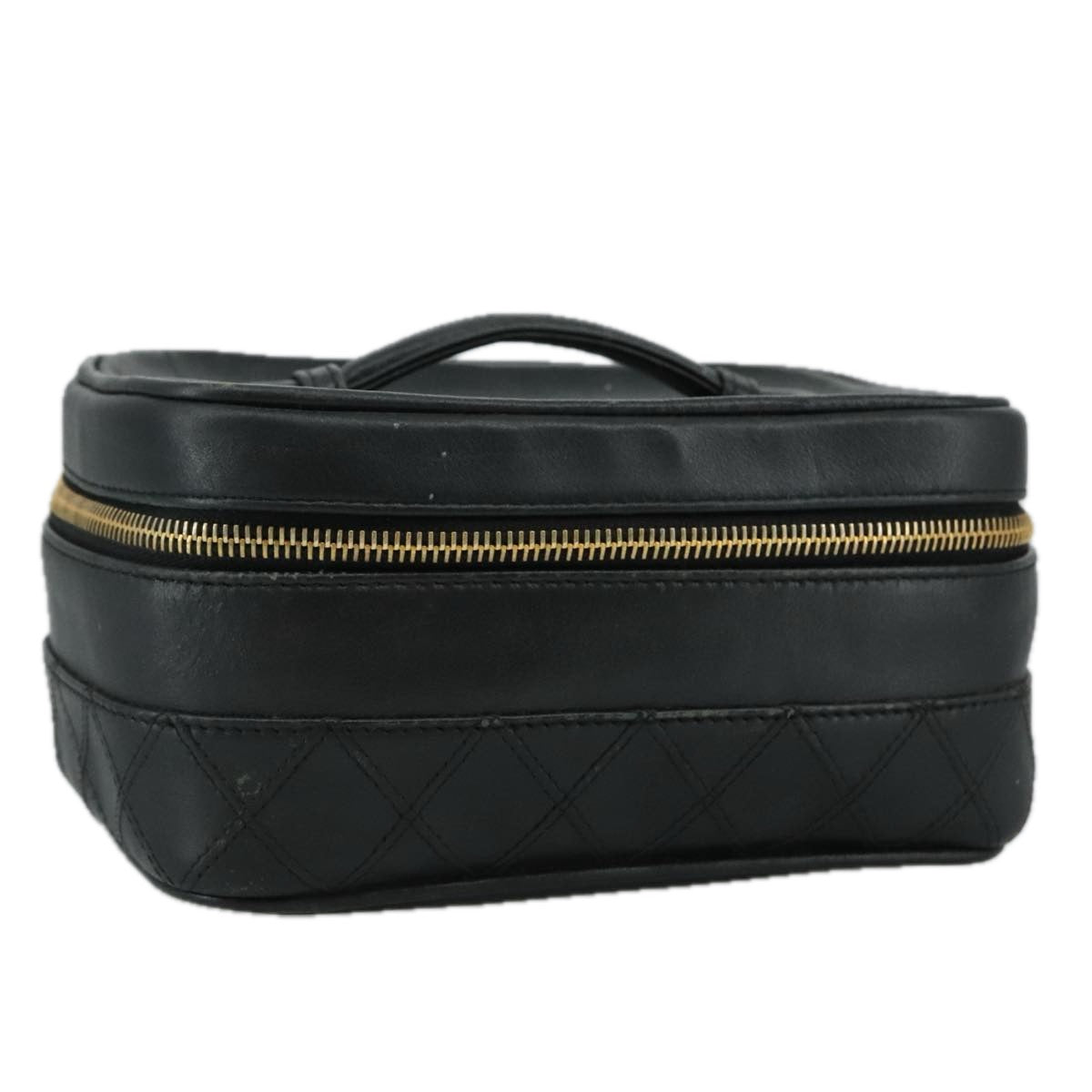 Chanel Vanity, Black, Leather, clutch