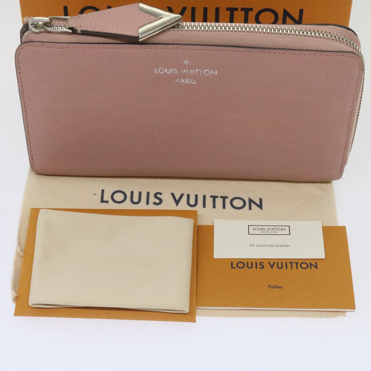 Louis Vuitton Comete, Pink, Leather, wallet