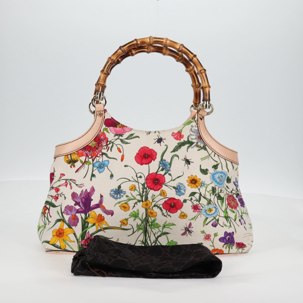 Gucci Bamboo, Multicolour, Canvas, shoulder
