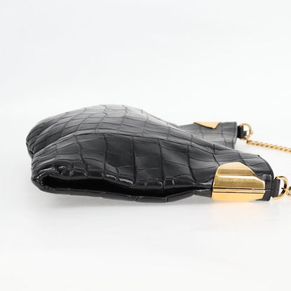 Gucci, Black, Leather, shoulder