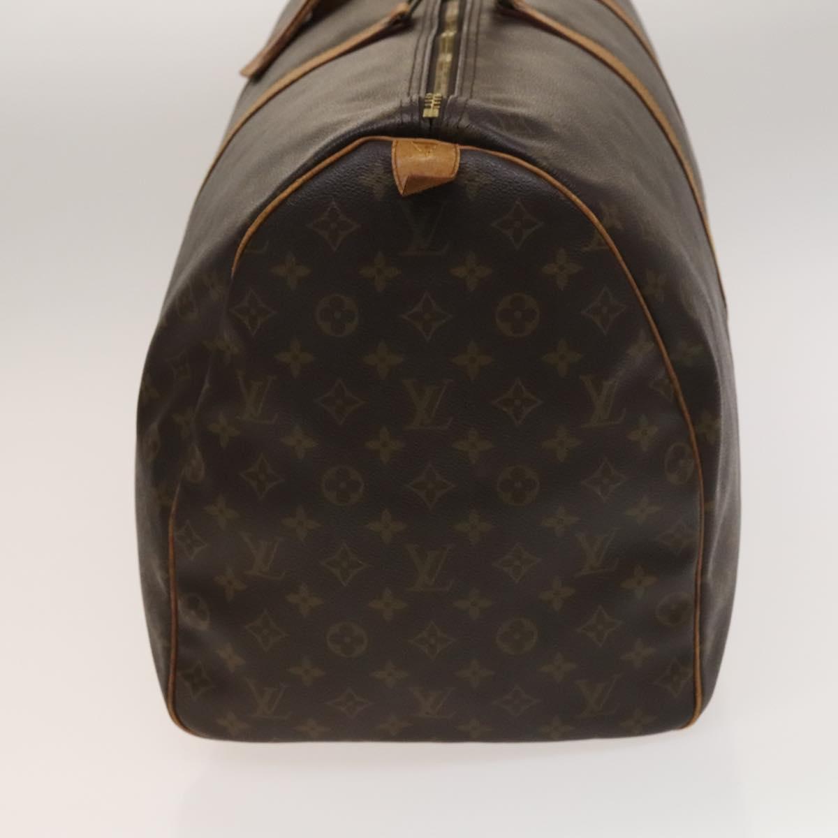 Louis Vuitton Keepall 60, Brown, Canvas, travel
