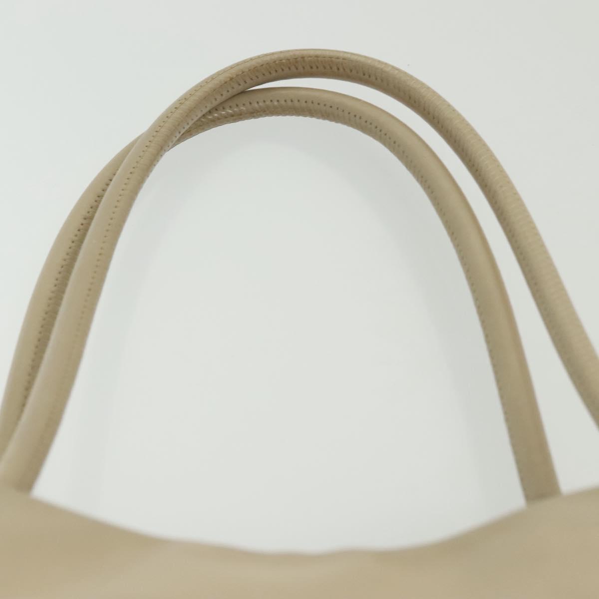 Chanel Camellia, Beige, Leather, shoulder