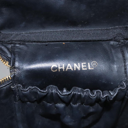 Chanel Vanity, Black, Leather, clutch