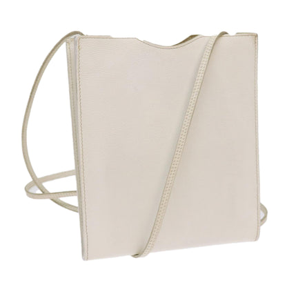 Hermès, White, Leather, shoulder