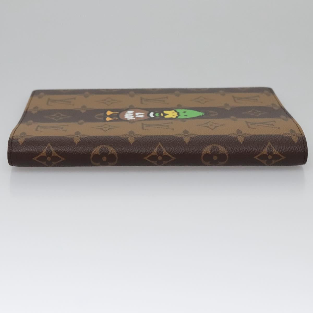 Louis Vuitton Nigo, Brown, Canvas, wallet