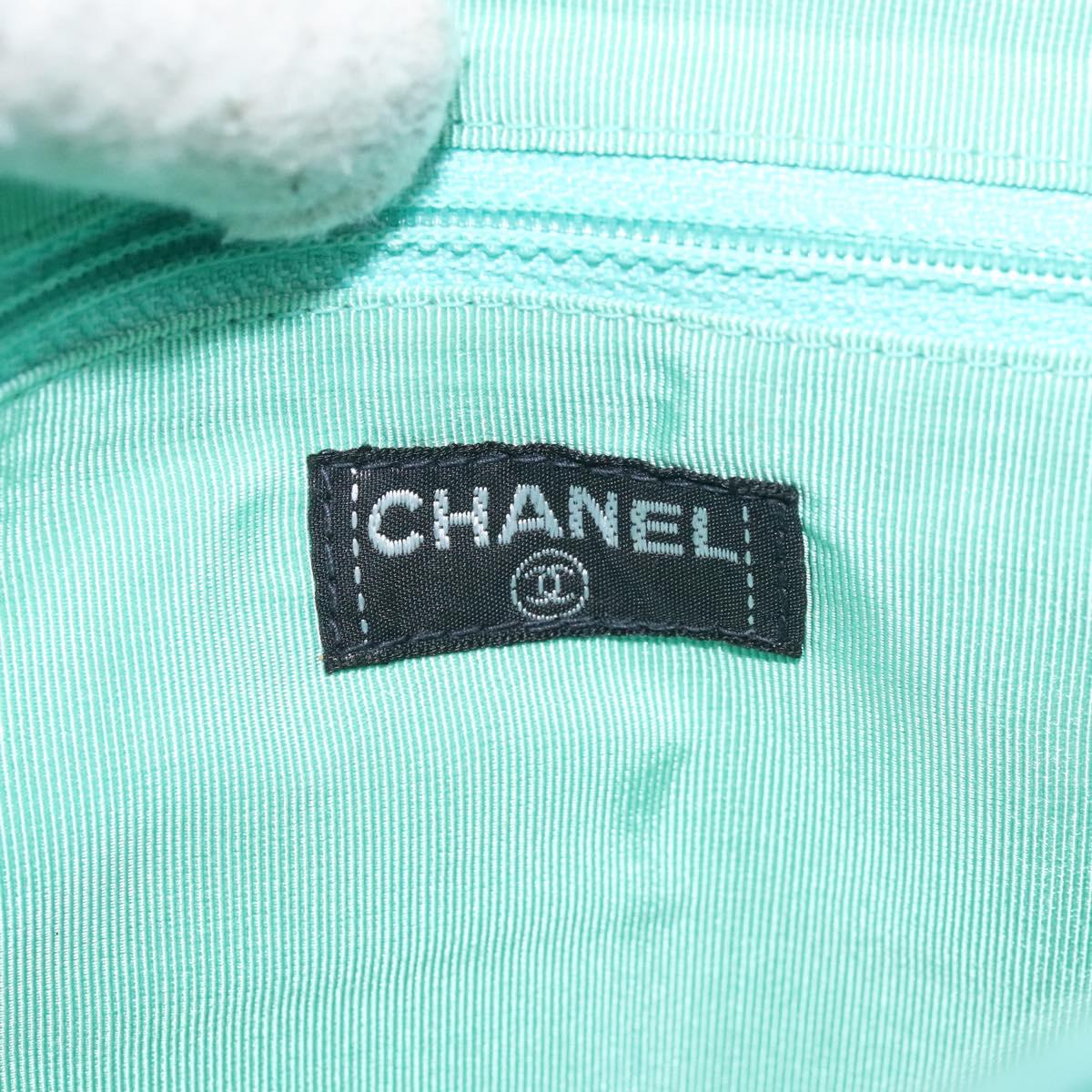 Chanel Chocolate bar, Blue, Leather, shoulder