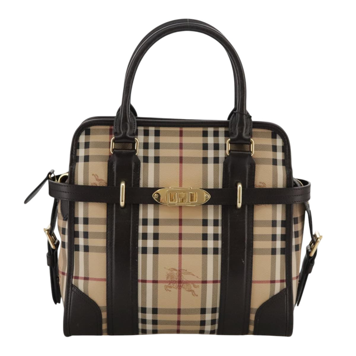 Burberry Nova Check, Beige, Canvas, handbag