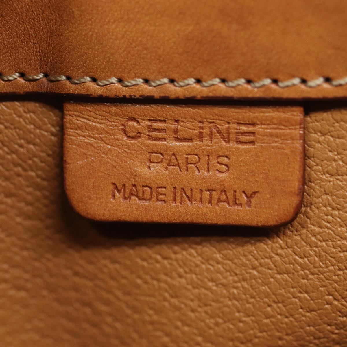 Céline Macadam, Beige, Canvas, handbag