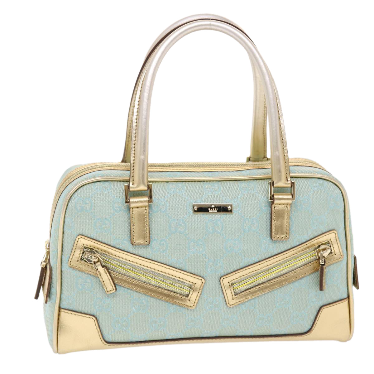 Gucci --, Blue, Canvas, handbag