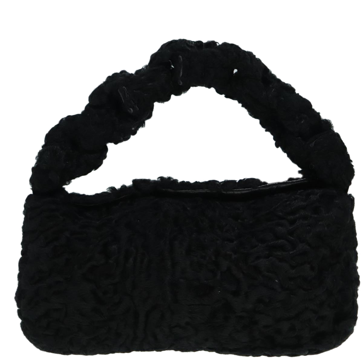 Fendi, Black, Wool, handbag