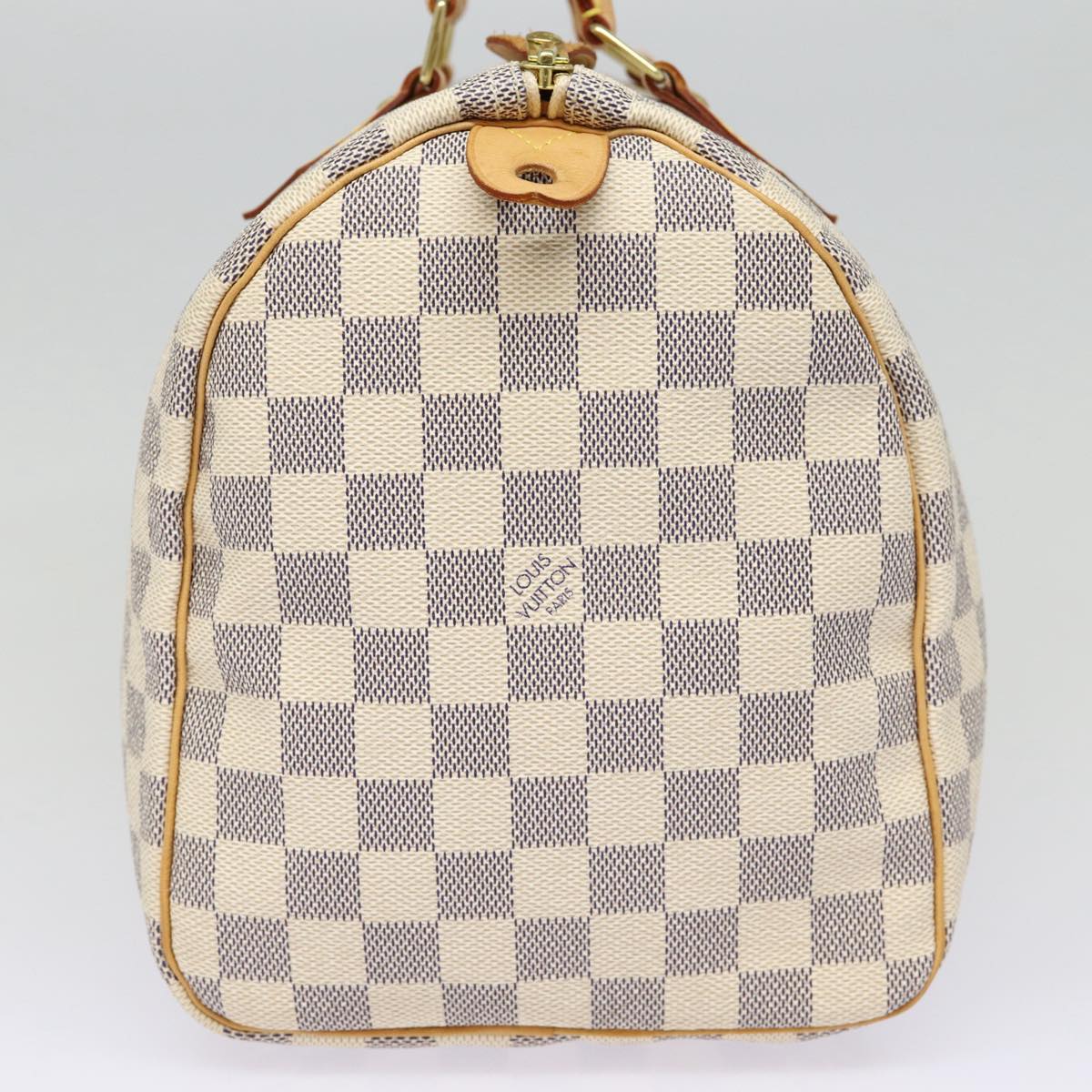 Louis Vuitton Speedy 30, White, Canvas, handbag