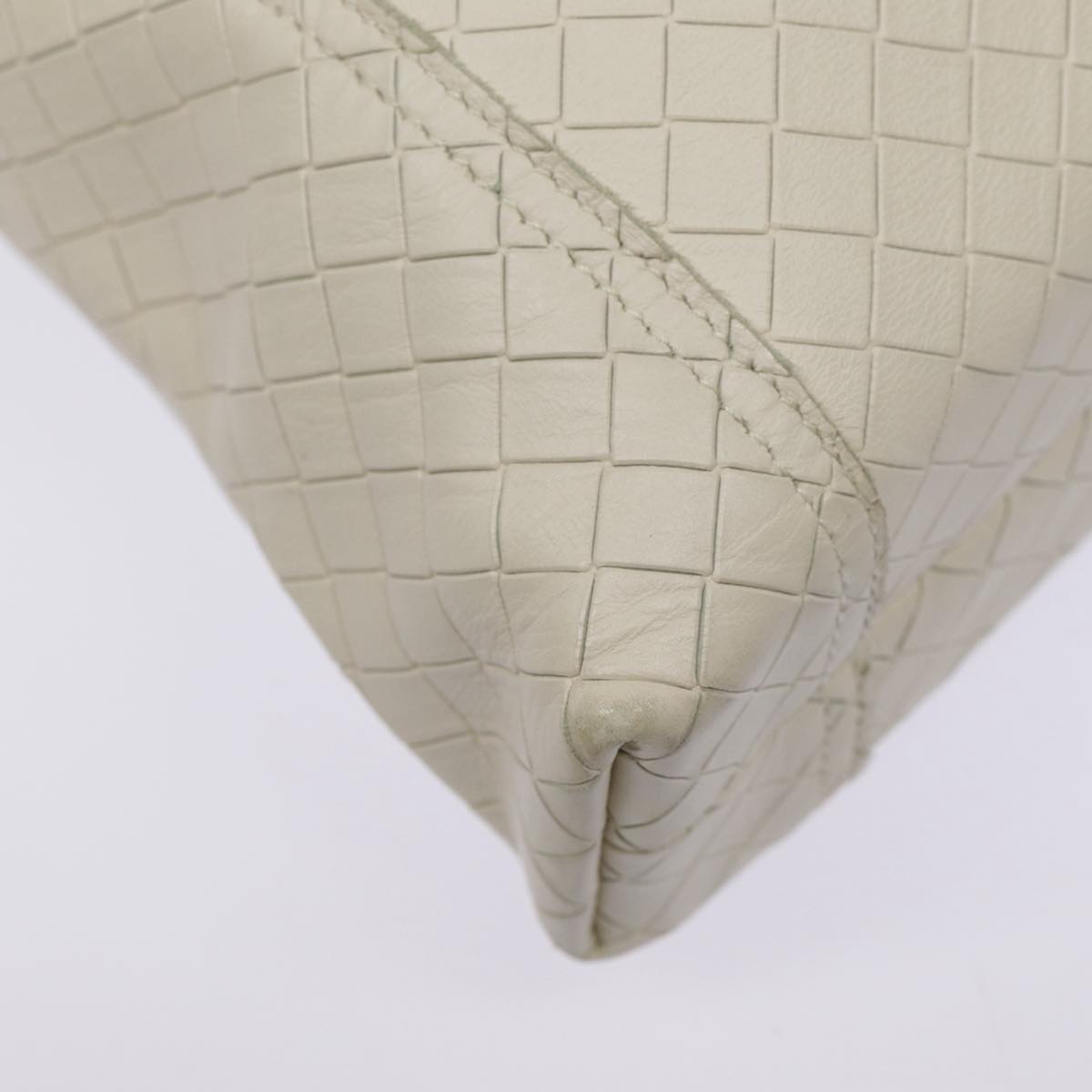 Bottega Veneta Intrecciato, White, Leather, shoulder