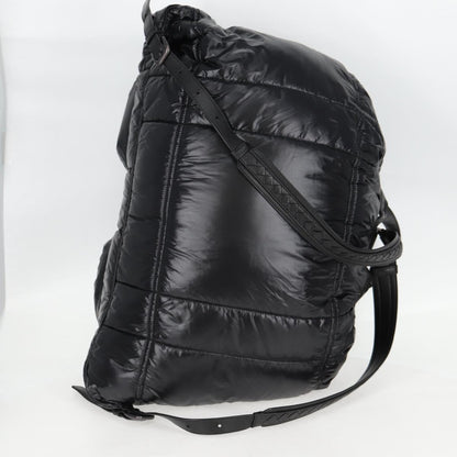 Bottega Veneta Spinnaker, Black, NYLON, backpack