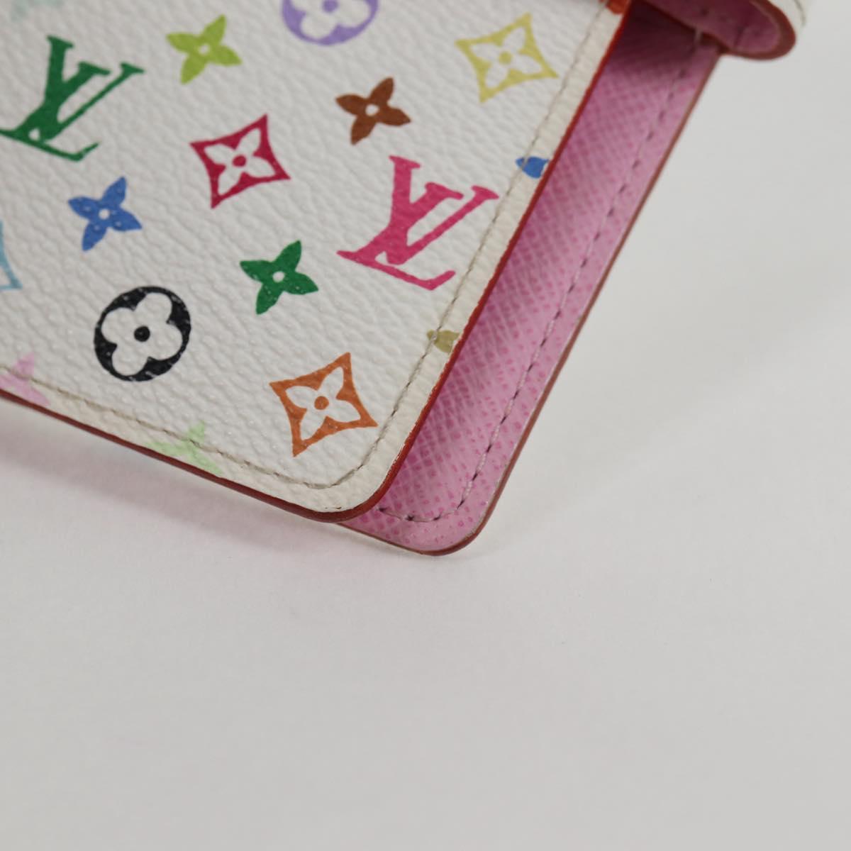 Louis Vuitton Agenda PM, White, Canvas, wallet