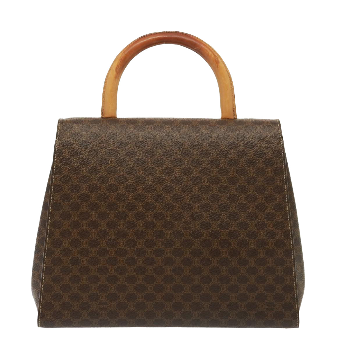 Céline Macadam, Brown, Canvas, handbag