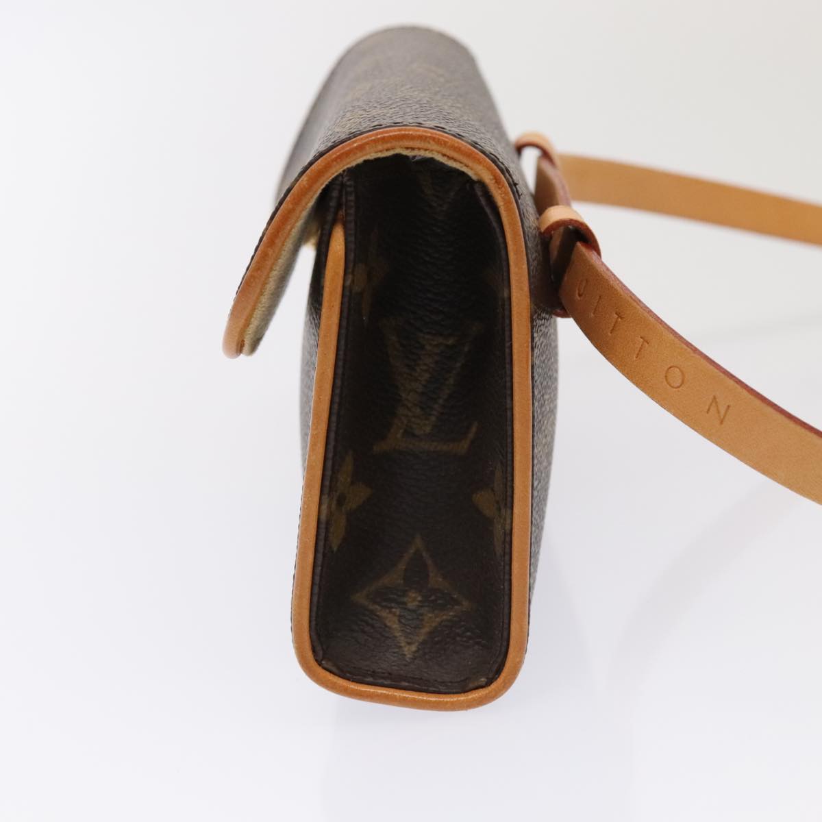 Louis Vuitton Florentine, Brown, Canvas, shoulder