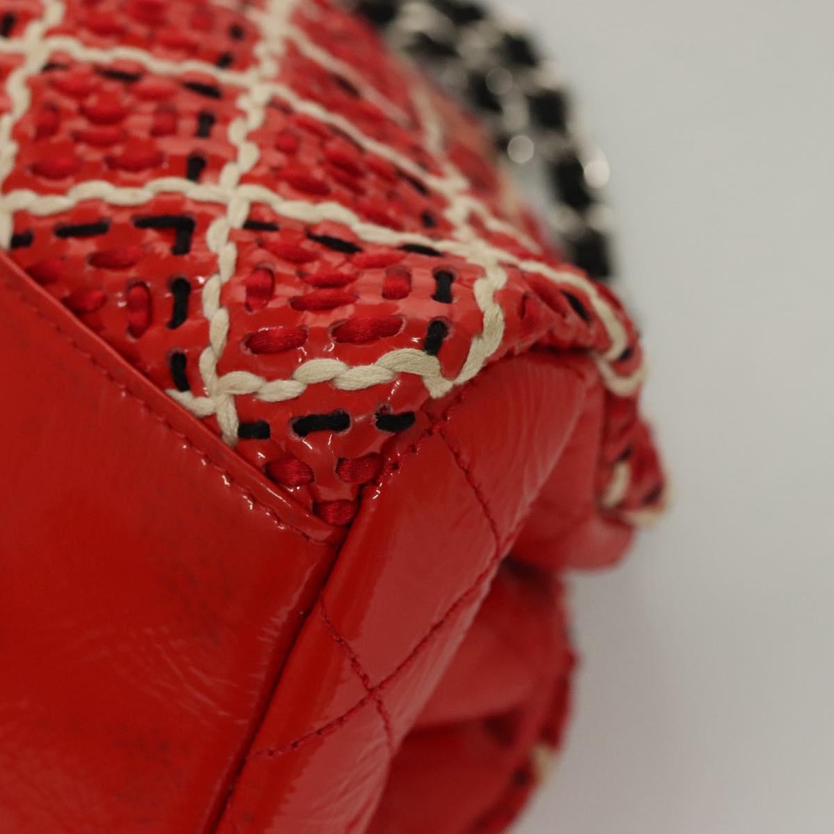 Chanel Mademoiselle, Red, Leather, shoulder