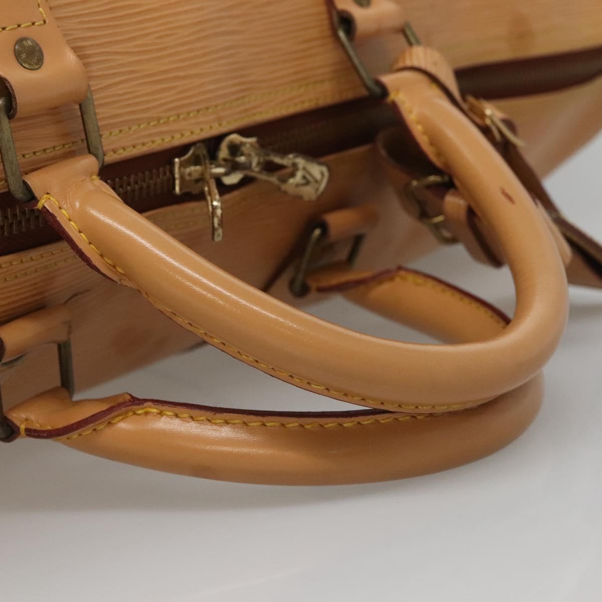 Louis Vuitton Keepall 50, Beige, Leather, travel