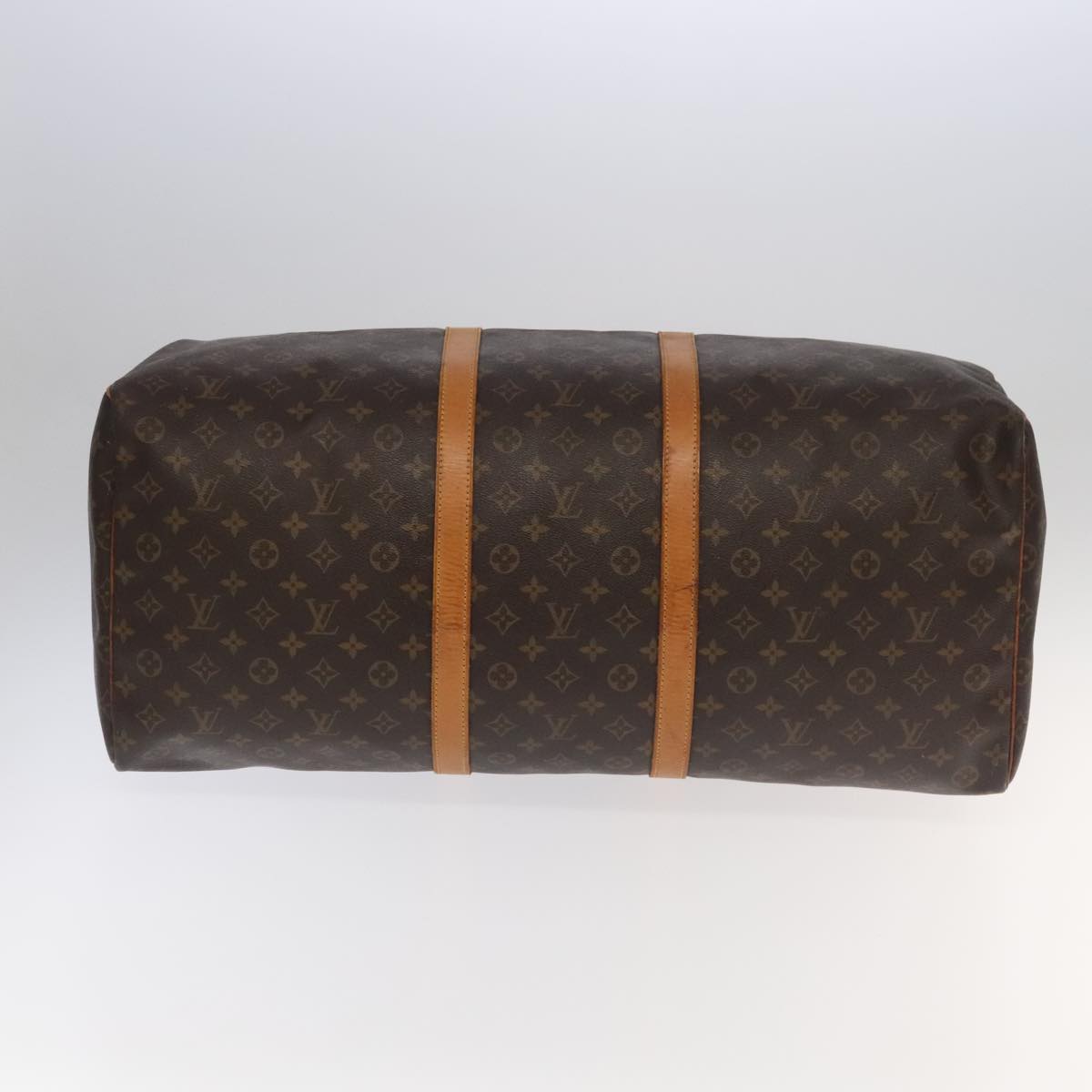 Louis Vuitton Keepall 60, Brown, Canvas, travel