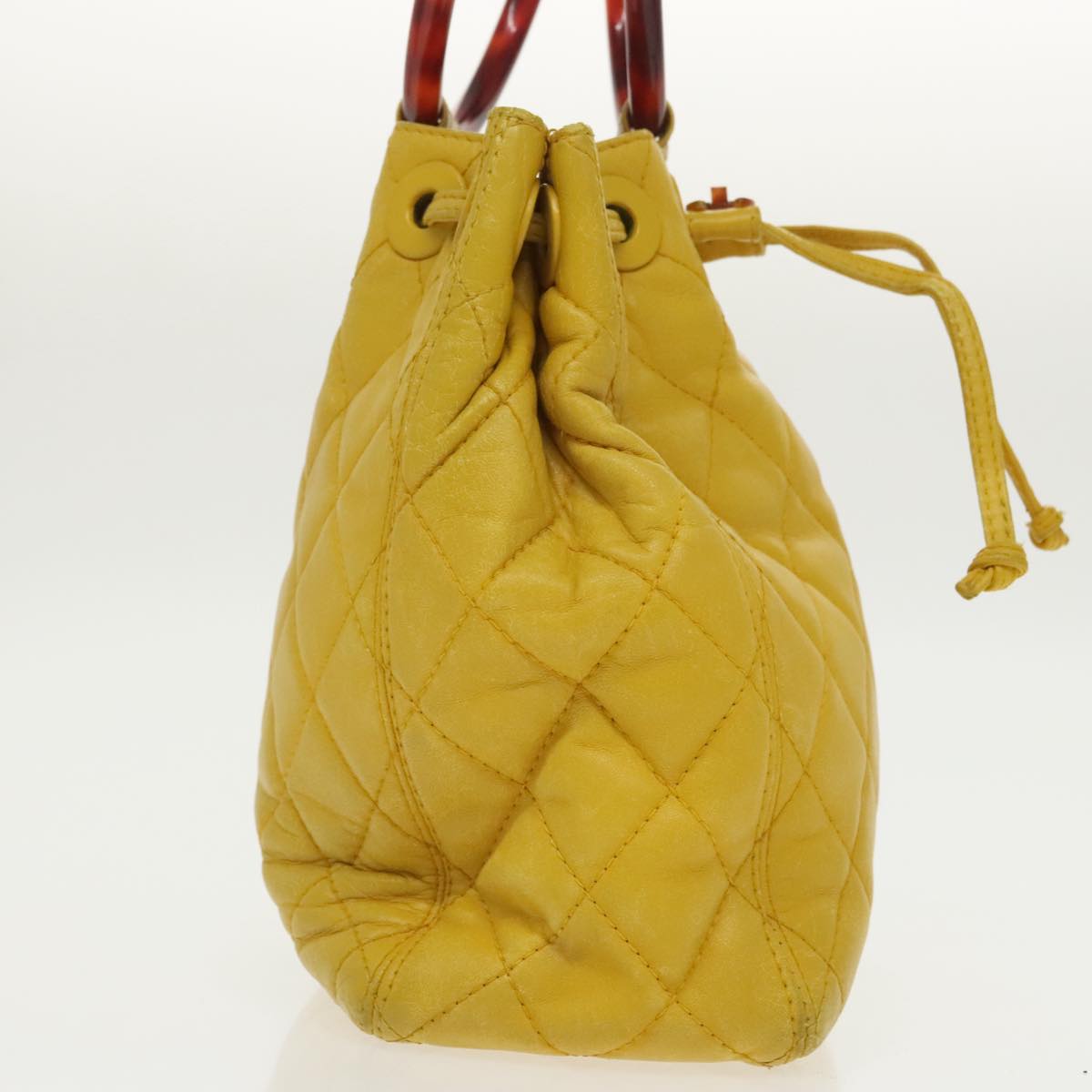 Chanel, Yellow, Leather, handbag