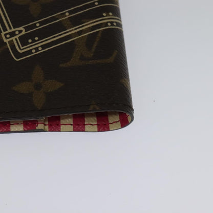 Louis Vuitton Agenda PM, Brown, Canvas, wallet
