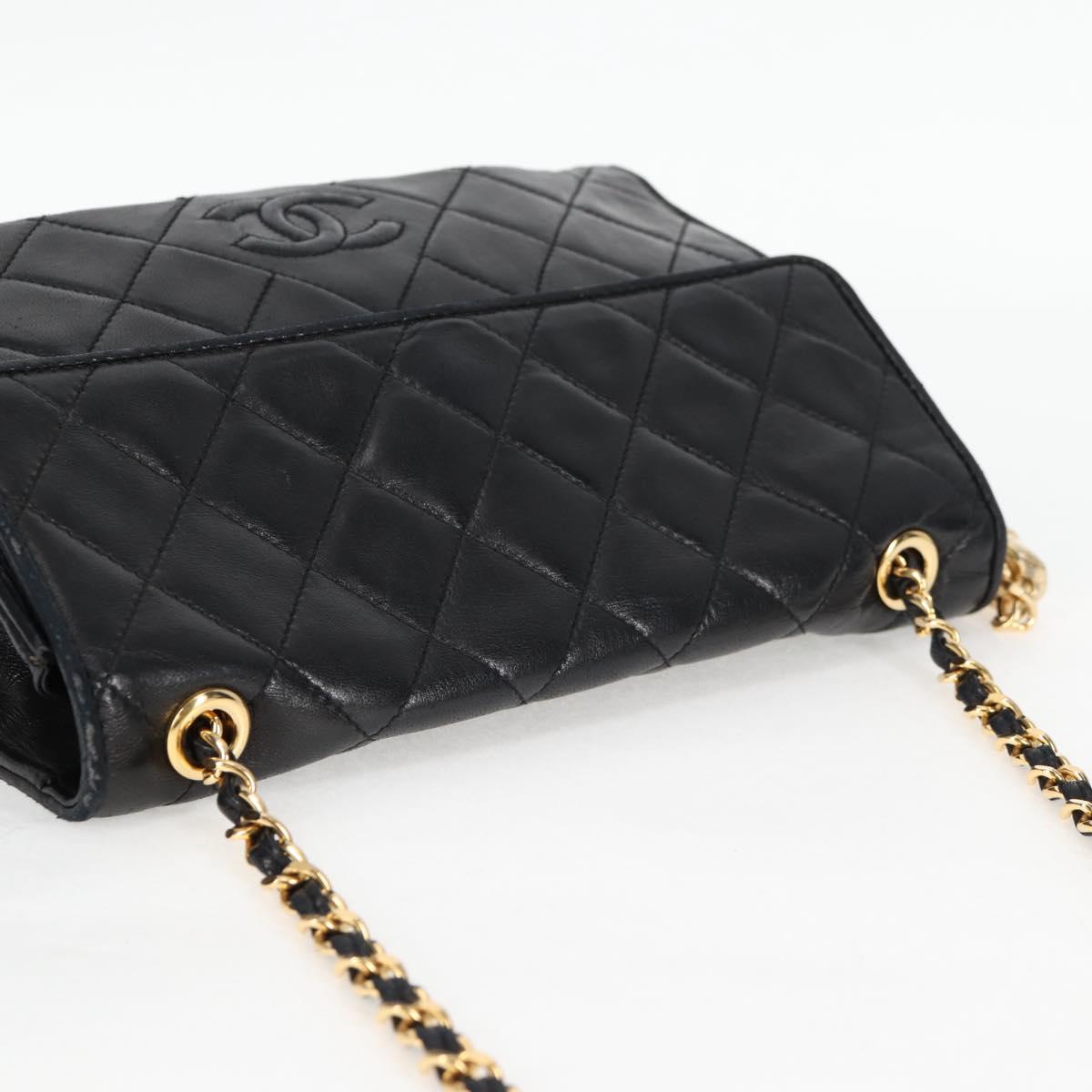Chanel Coco Mark, Black, Leather, shoulder