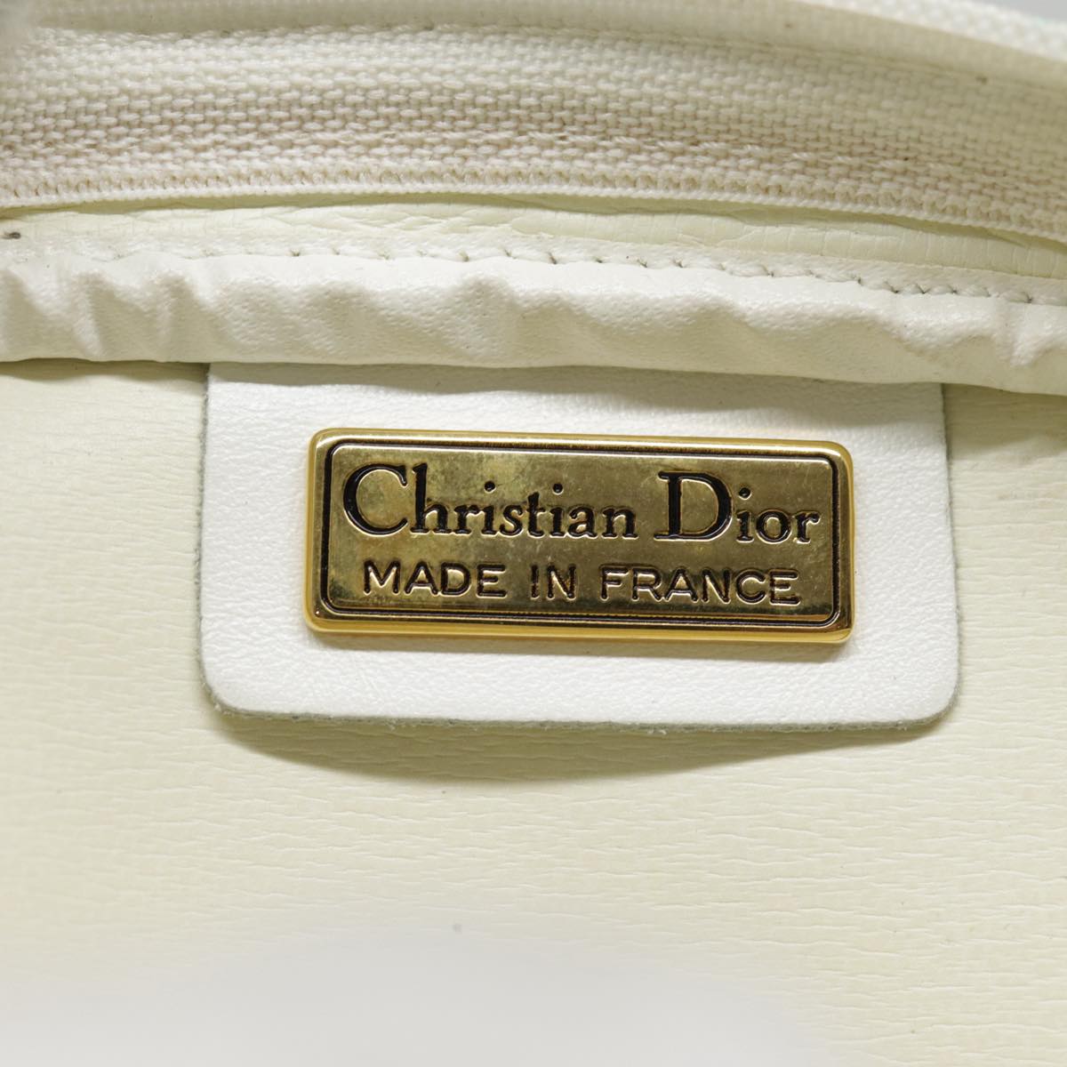 Dior CD, White, Leather, shoulder