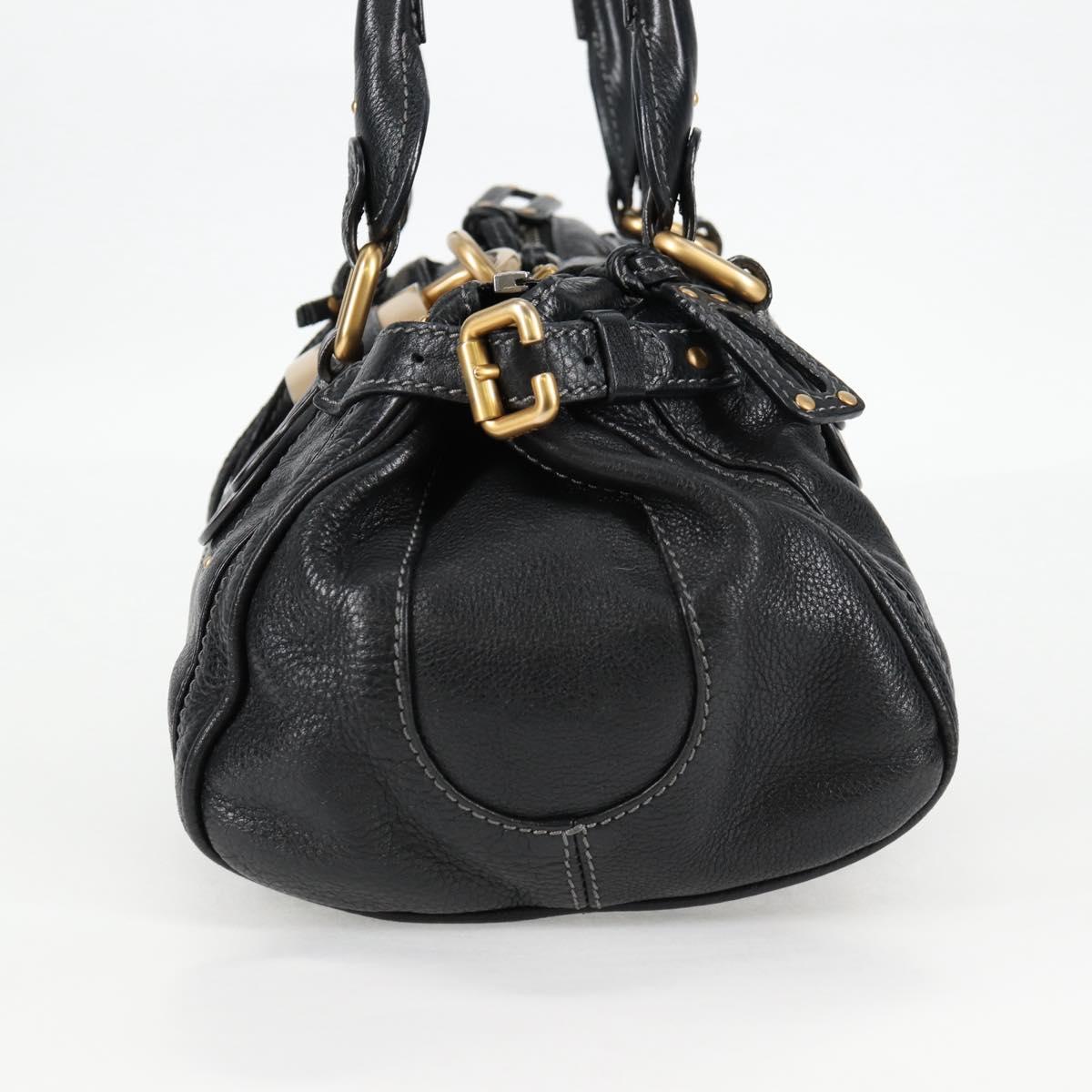 Chloé Paddington, Black, Leather, handbag