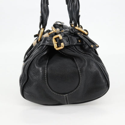 Chloé Paddington, Black, Leather, handbag