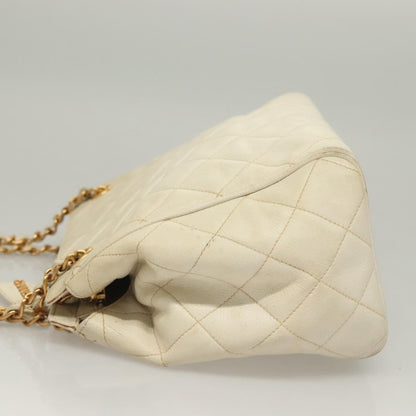 Chanel, White, Leather, shoulder