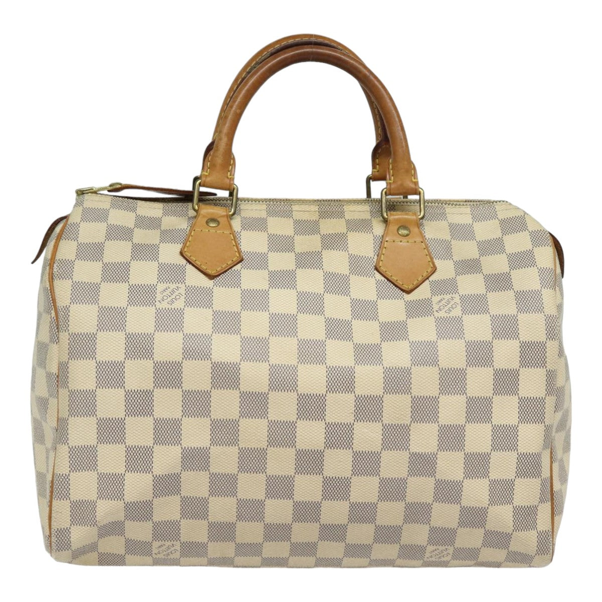 Louis Vuitton Speedy 30, White, Canvas, handbag