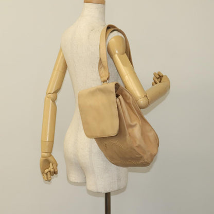 Chanel Cc, Beige, Leather, backpack