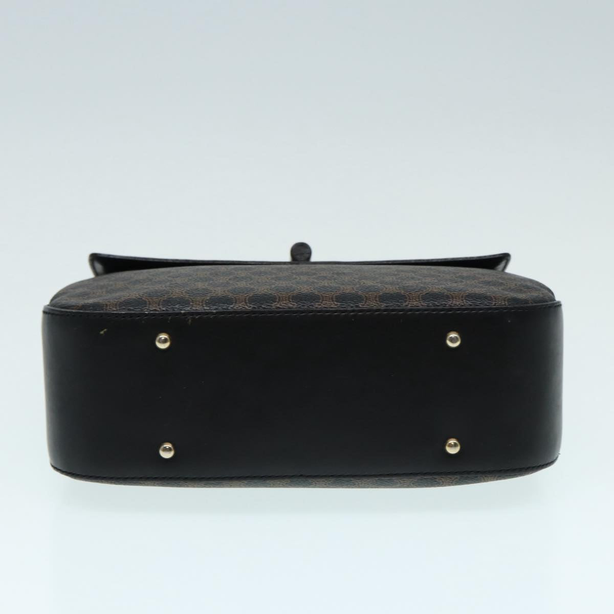 Céline Macadam, Black, Canvas, handbag