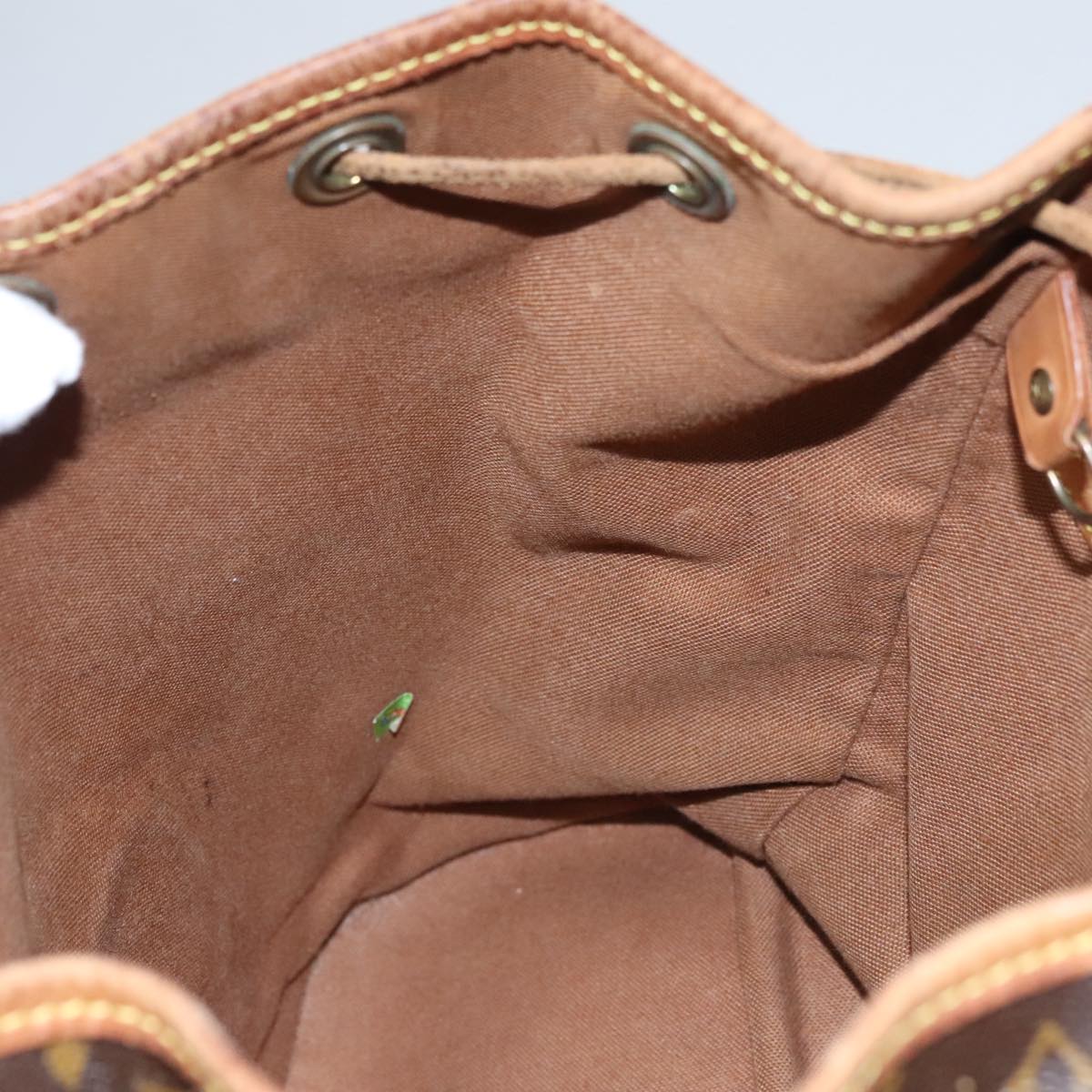 Louis Vuitton Montsouris MM, Brown, Canvas, backpack