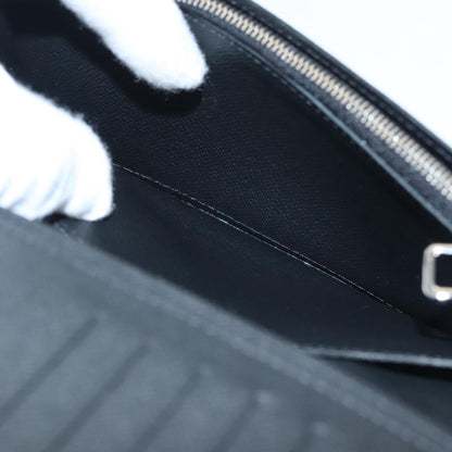 Louis Vuitton Brazza, Black, Canvas, wallet