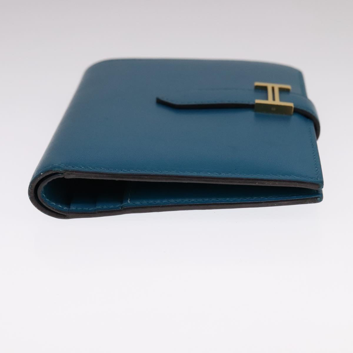 Hermès Béarn, Blue, Leather, wallet