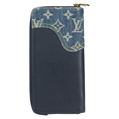 Louis Vuitton Nigo, Navy, Leather, wallet