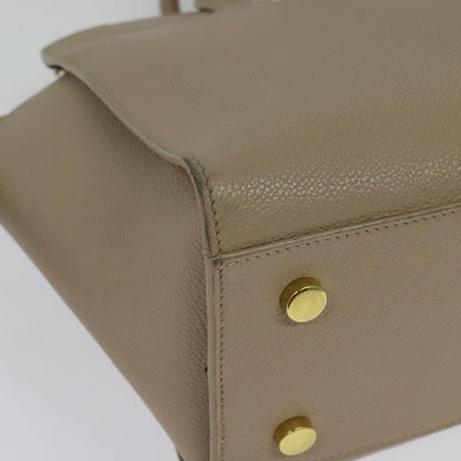 Yves Saint Laurent Downtown, Beige, Leather, handbag
