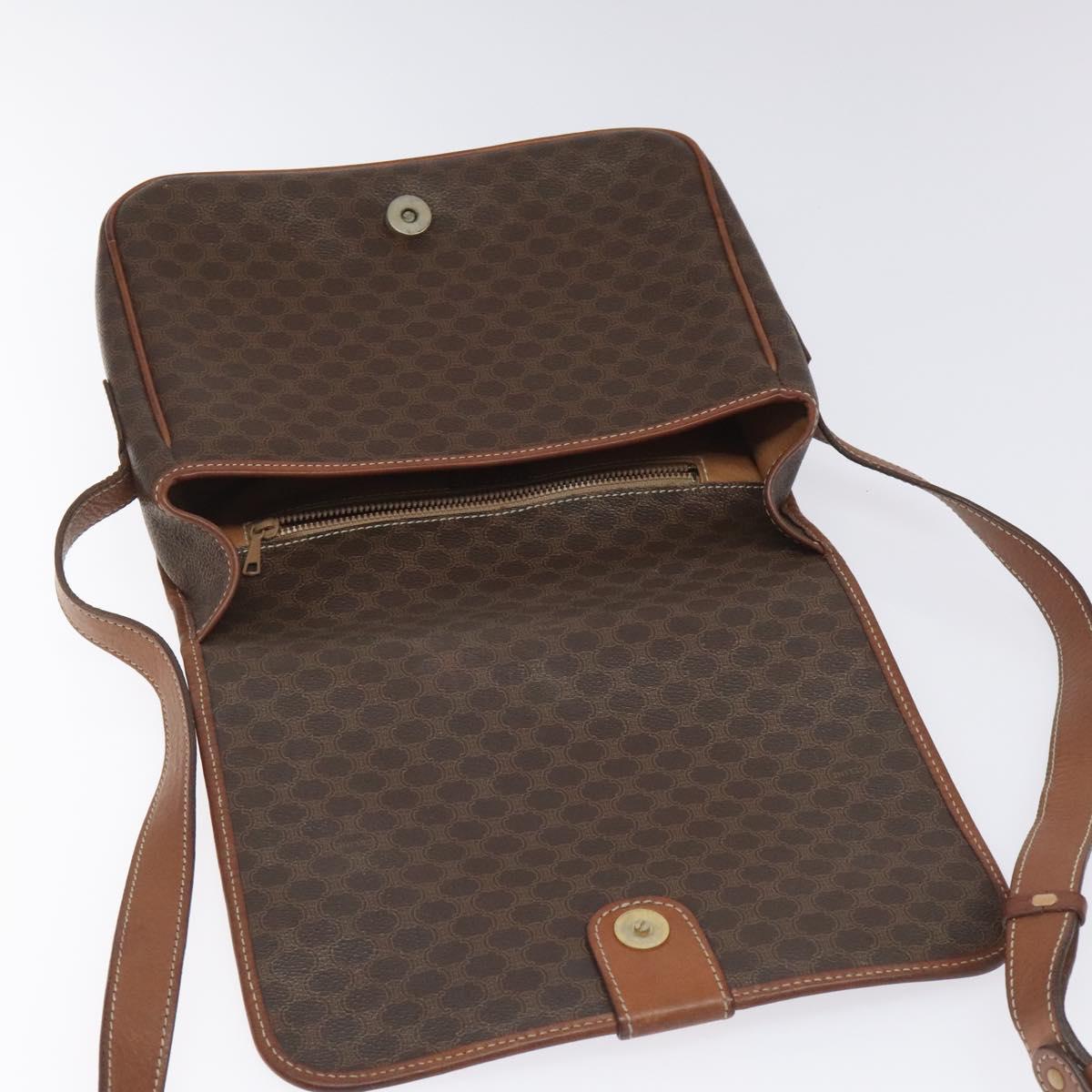 Céline Macadam, Brown, Canvas, shoulder