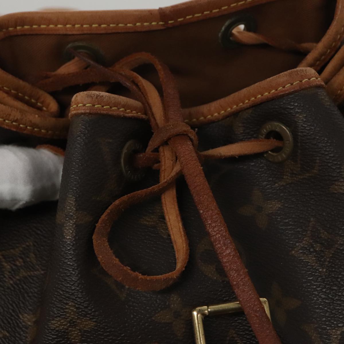 Louis Vuitton Montsouris MM, Brown, Canvas, backpack